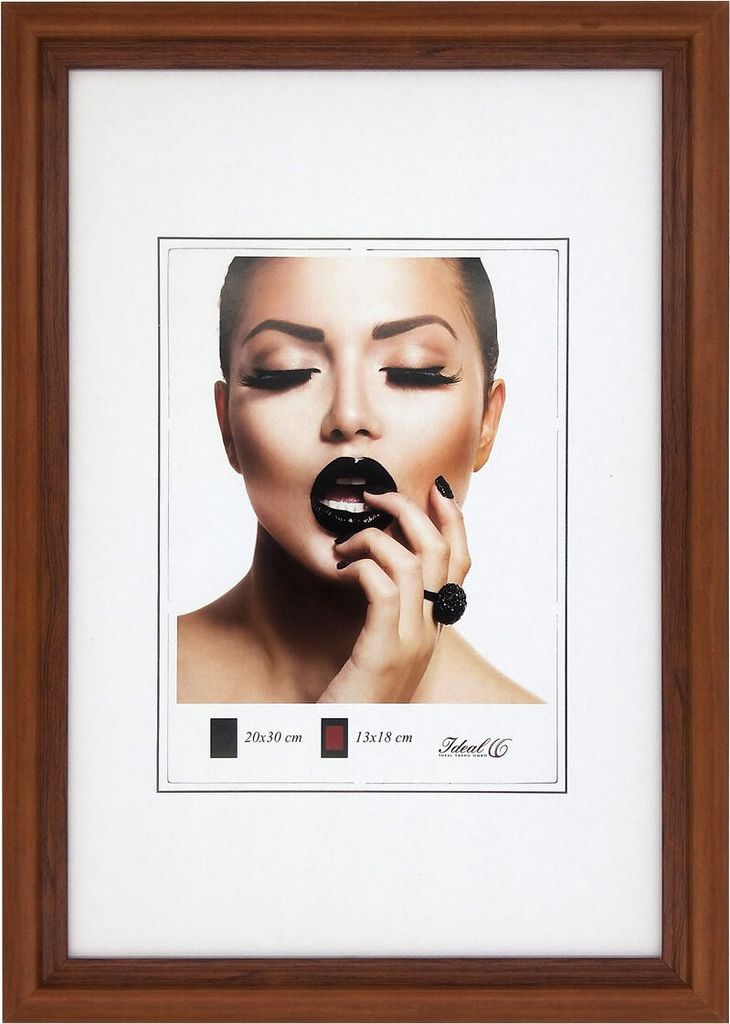 Artus Kunststoff Bilderrahmen Wanddeko Collage Poster Bilder Foto Rahmen - Farbe: Braun | Format: 30x45