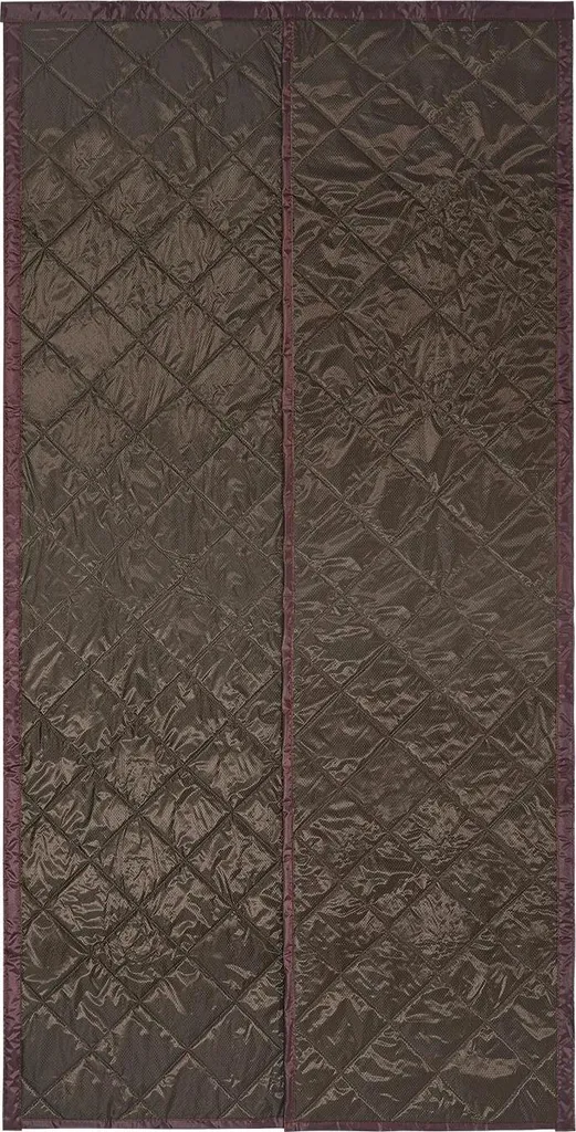 Rideau thermique de porte insonorisant épais 110x210 cm isolant marron