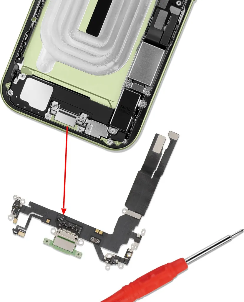 Fix iPhone 17: Connettore USB-C Verde Chiaro Clappio con Mic High-Fi - 3