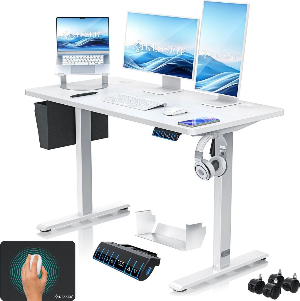 KESSER® Schreibtisch elektrisch & höhenverstellbar Produktbild 