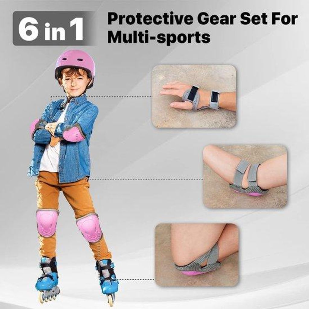 Kinder-Schutzausrüstung für Inline-Skater und Skateboard, Fahrrad und Rollschuh-Sicherheits-Kit