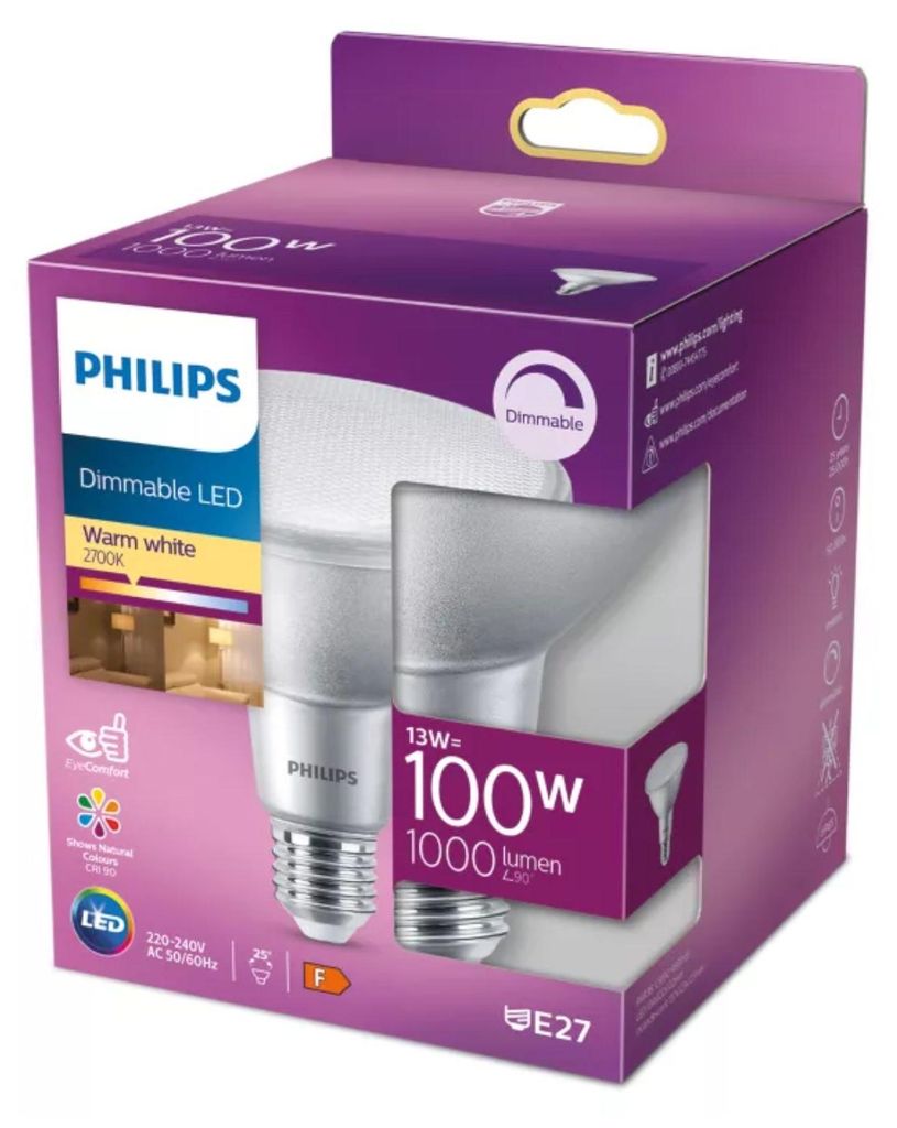 Philips starker Reflektor LED Spot E27 PAR38 25° dimmbar Produktbild 