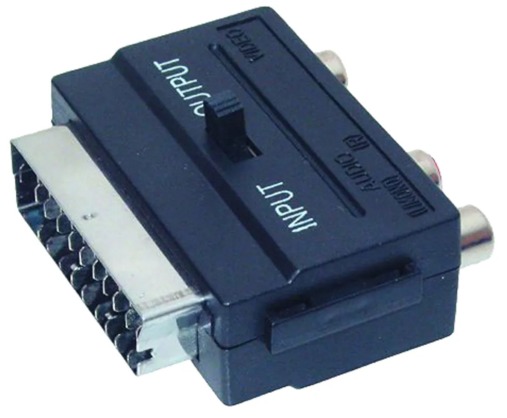 Adaptateur Péritel mâle vers 3 RCA : solution pour TV sans prise Scart