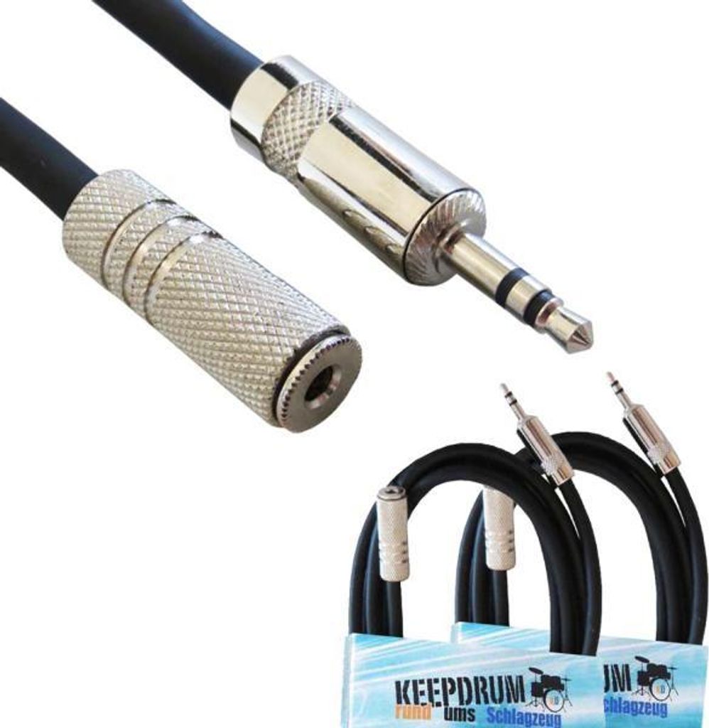 keepdrum Verlängerungskabel MC-099XJ 3,5mm 1m 2 Stück