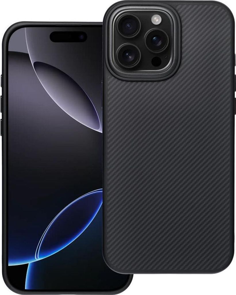 Case passend für iPhone 16 PRO MAX Carbon Elite Mag Cover kompatibel mit MagSafe black