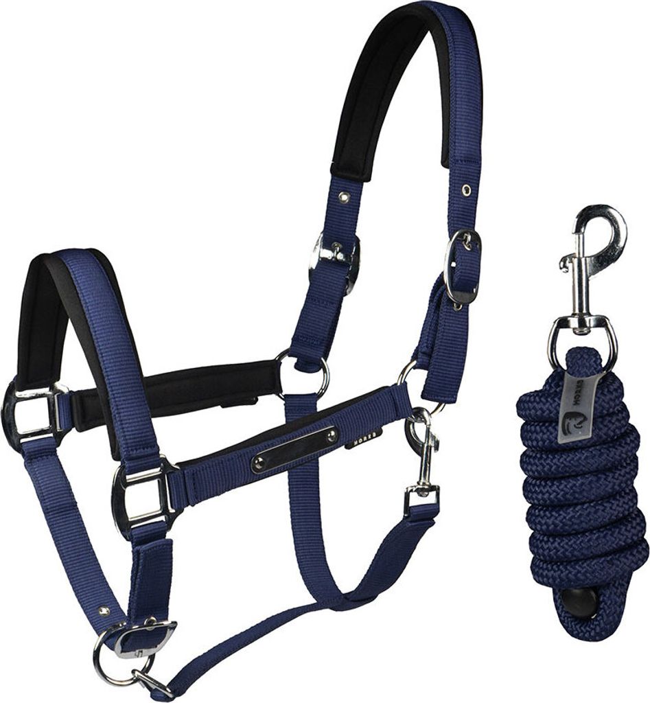 Horka Classic Delight Halfter Und Führstrick Blau Full Blau Full