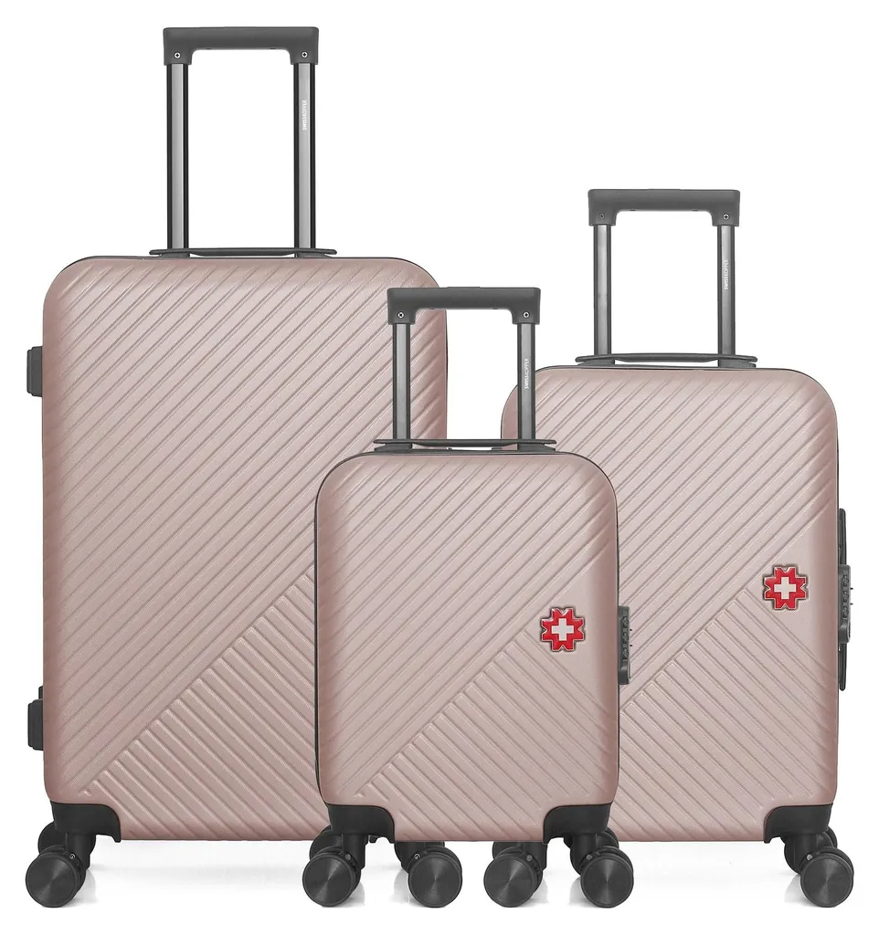 Valises SPIEZ SWISS KOPPER : Lot de 3 avec Roues 360° et Coque Rigide