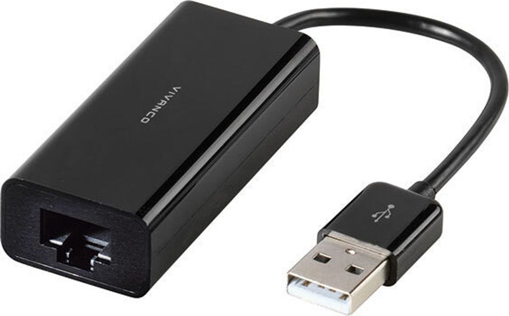 USB 2.0 - RJ45 Netzwerk Adapter für Windows und MAC (36669)