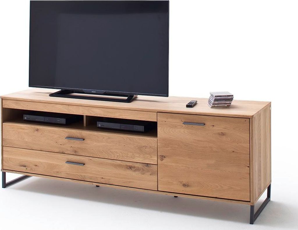 TV-Board Portland | Asteiche Bianco massiv