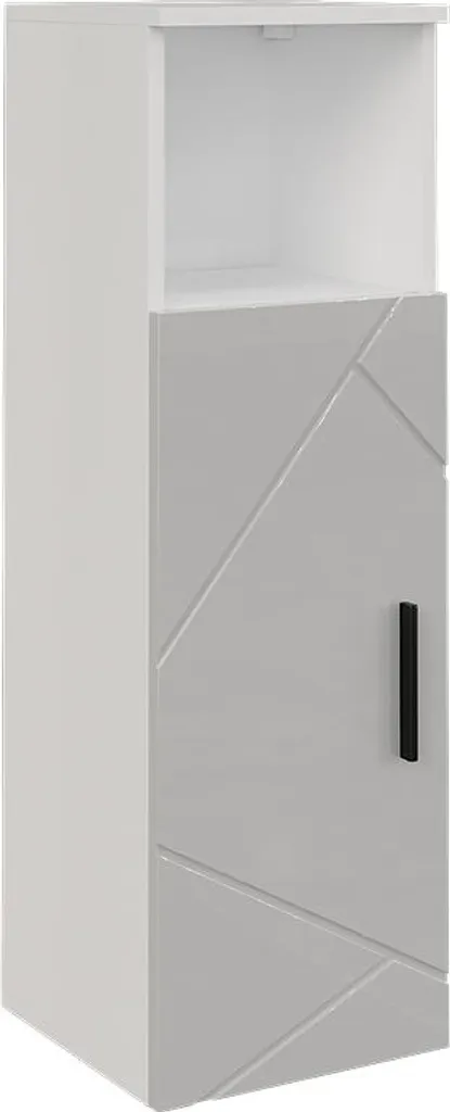 Armoire de Rangement Irma 30x93cm avec Finition Blanc Haute Brillance