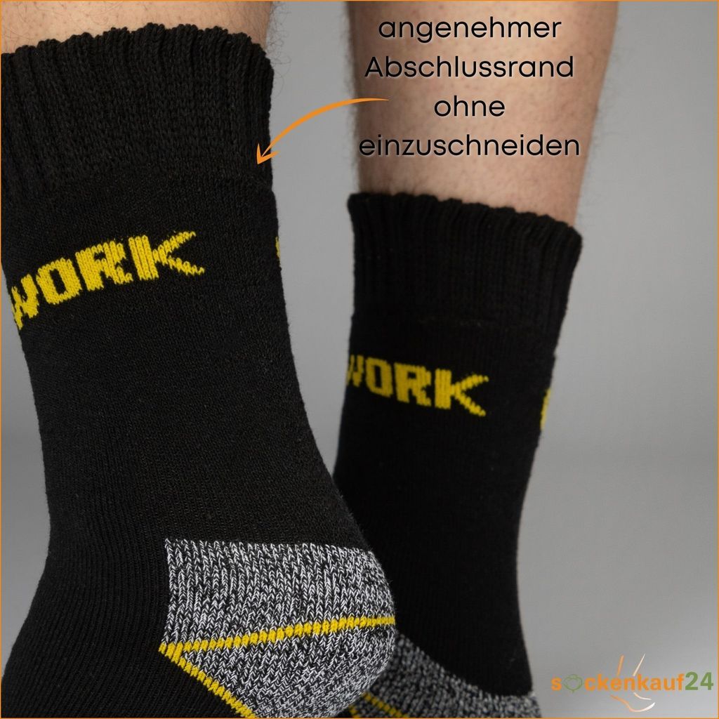 Arbeitssocken THERMO mit Innenfrottee verstärkt 10 Paar Produktbild 5