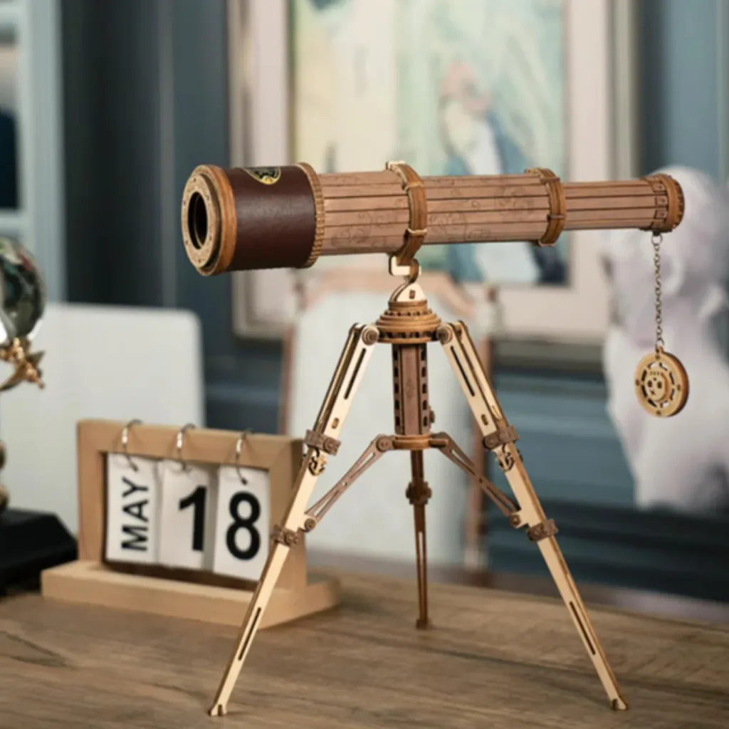 Puzzle 3D Télescope bois Kit DIY pour s'occuper intelligemment sans écrans