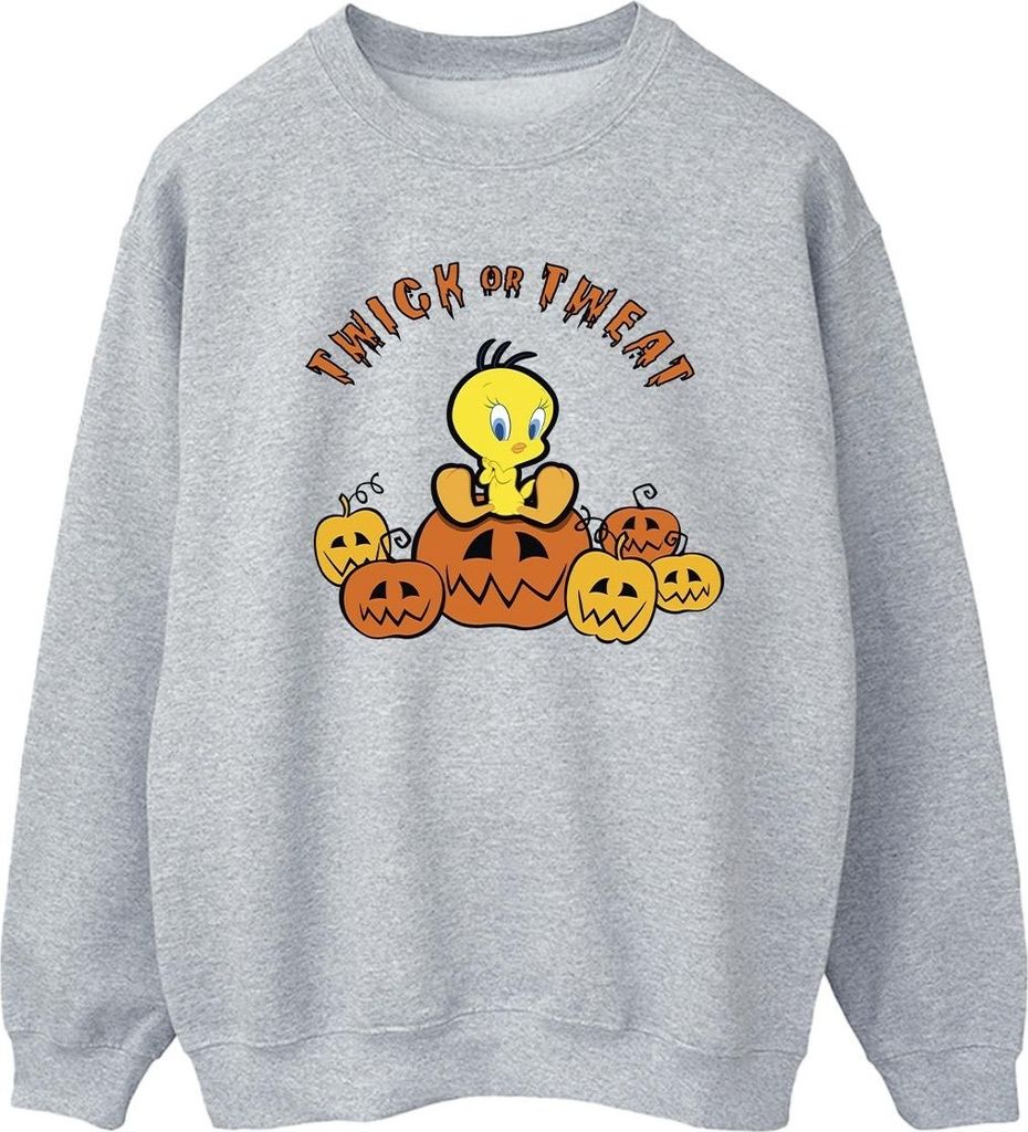 Looney Tunes - "Twick Or Tweat" Sweatshirt für Damen BI24937 (L) (Grau)