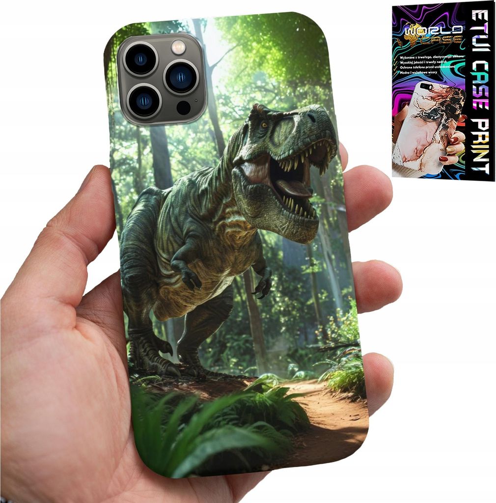 Hülle Für Iphone 12 Pro Max - Dino Dinosaurier Tyrannosaurus Hülle + Glas