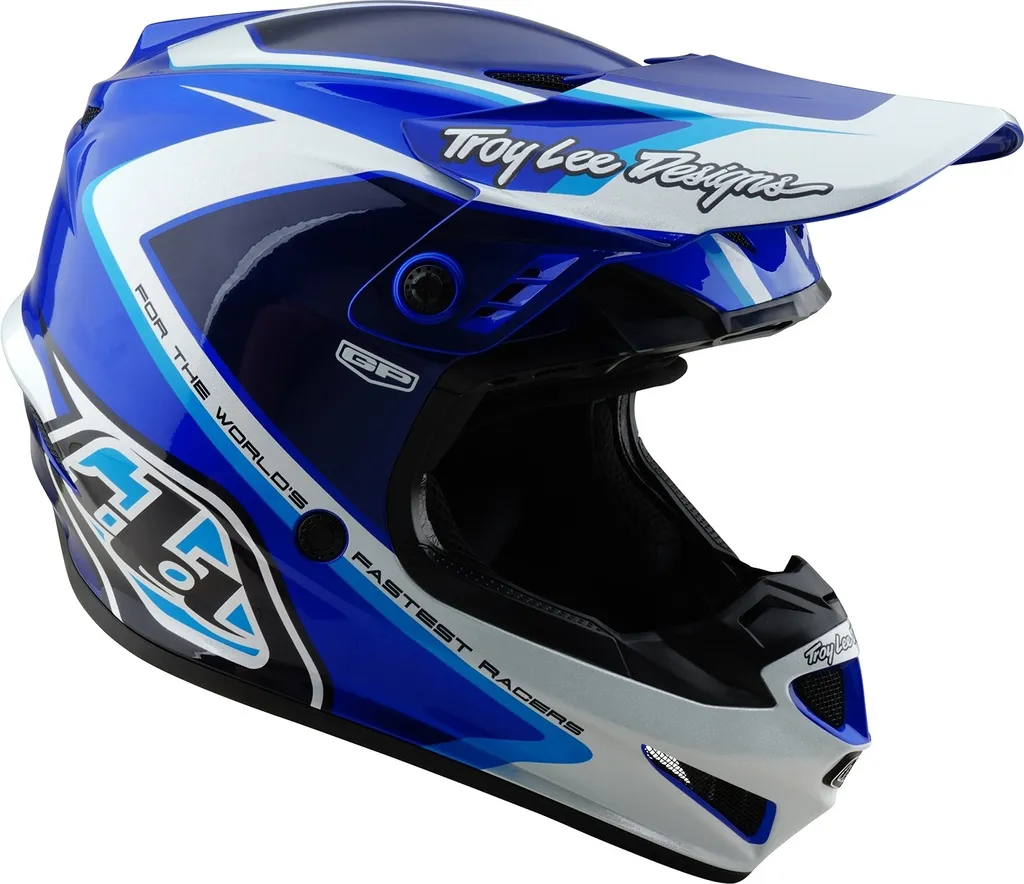 Troy Lee Designs Casque GP Shutter Bleu XXL 62-63cm pour Moto Cross