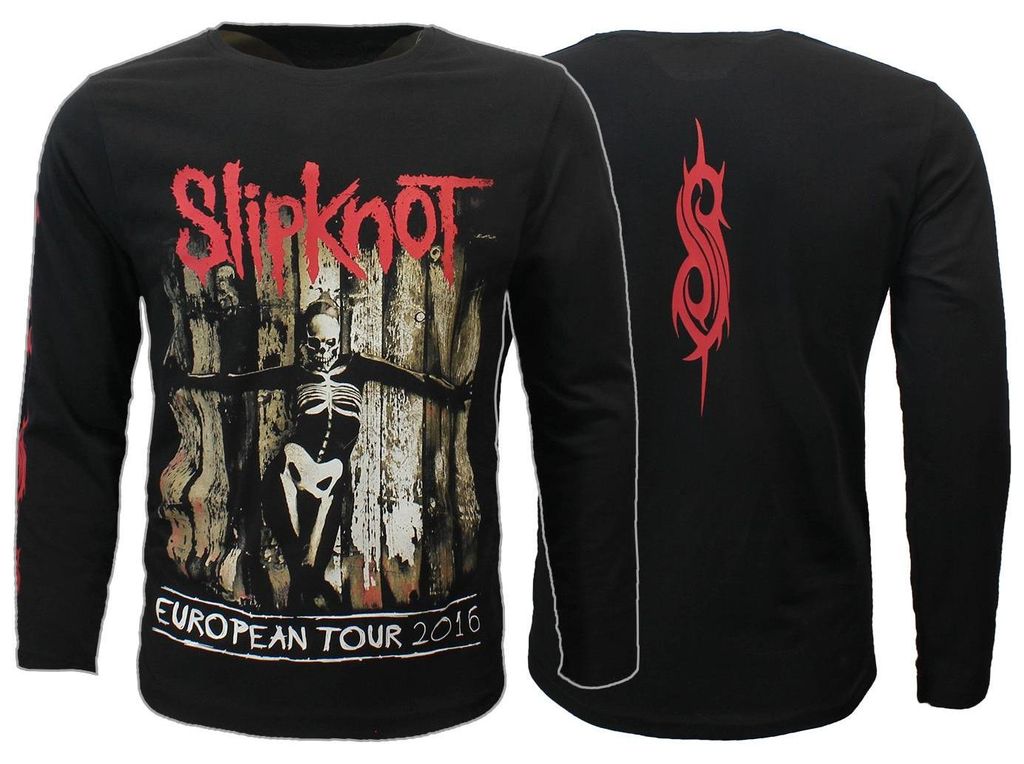 Slipknot Skeleton Flag Langarm-T-Shirt - XL