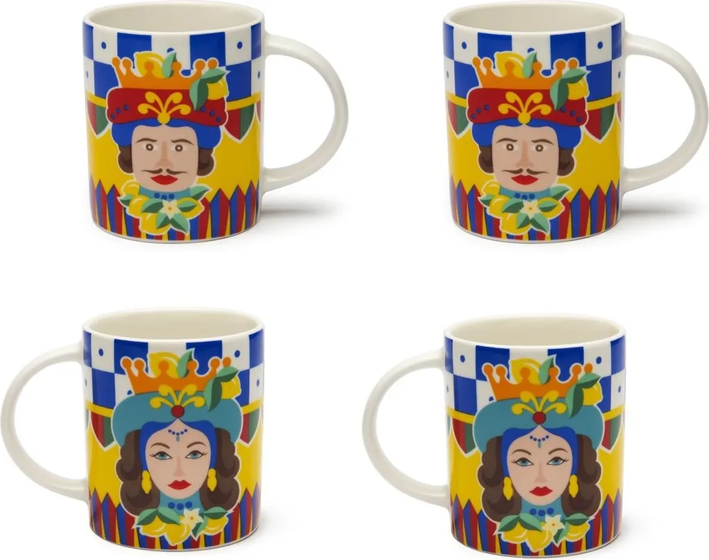 Set Excelsa con 4 tazze Sicilian Rhapsody Porzellan 30 cl Bunt
