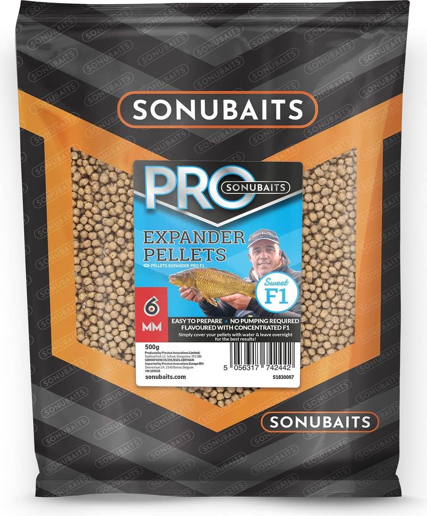 Sonubaits F1 Pro Expander Pellets 6 mm 500 g Immagine del prodotto 