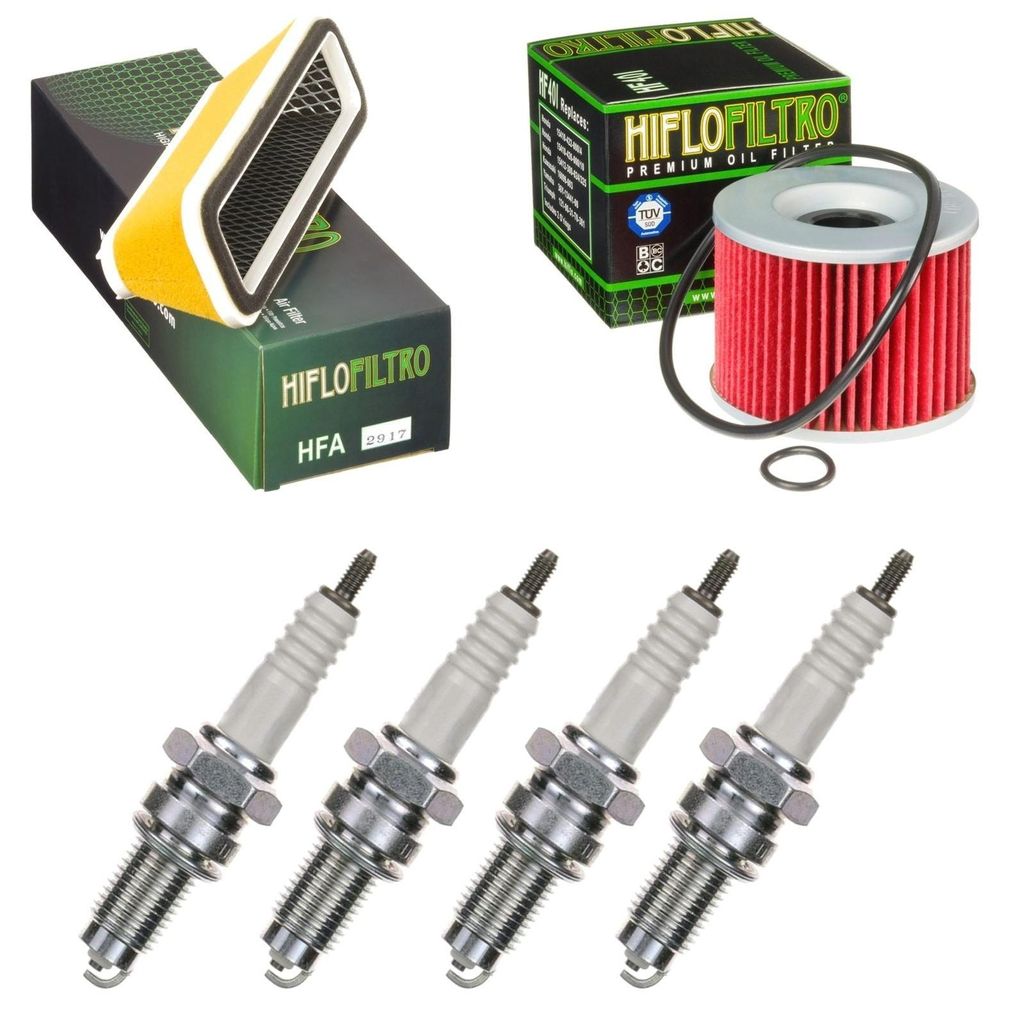 Service-Kit für Kawasaki GPZ 1100 E 1995-1998 Luftfilter Ölfilter Zündkerzen von pamoto - Neu