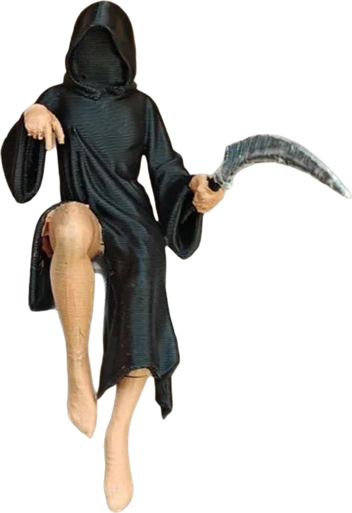 Gothic Desktop-Skulptur, handgefertigte Kunst-Ornamente, geheimnisvolle Fantasie-Figur, Halloween-Thema, Gartenregal-Dekoration