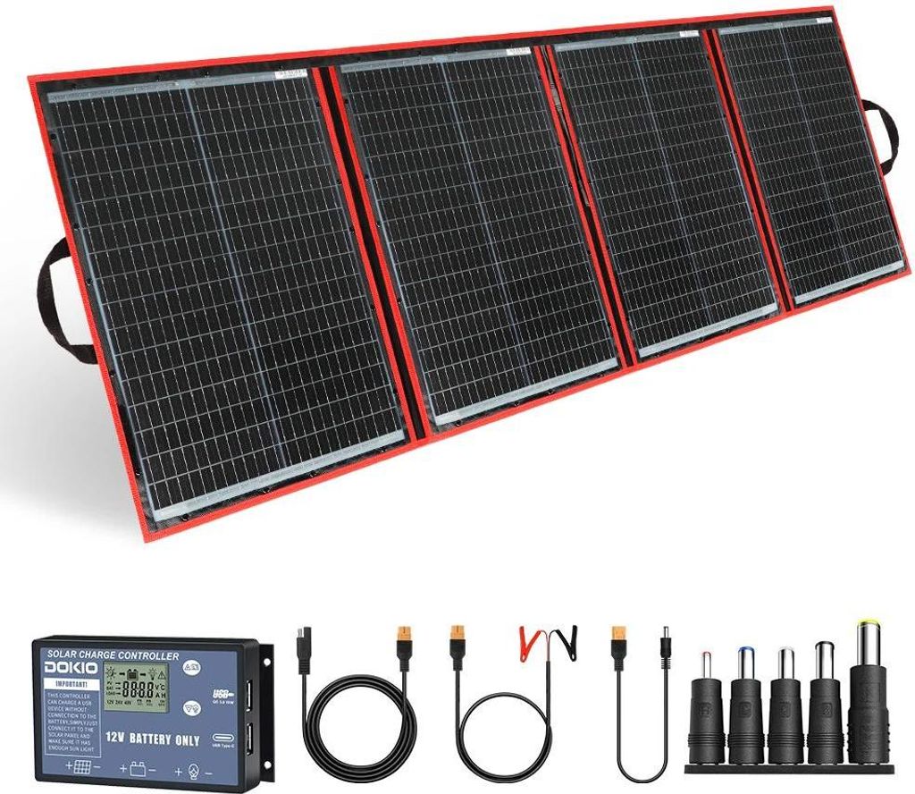 Solarpanel, tragbar und faltbar, effiziente Energieerzeugung, 200W