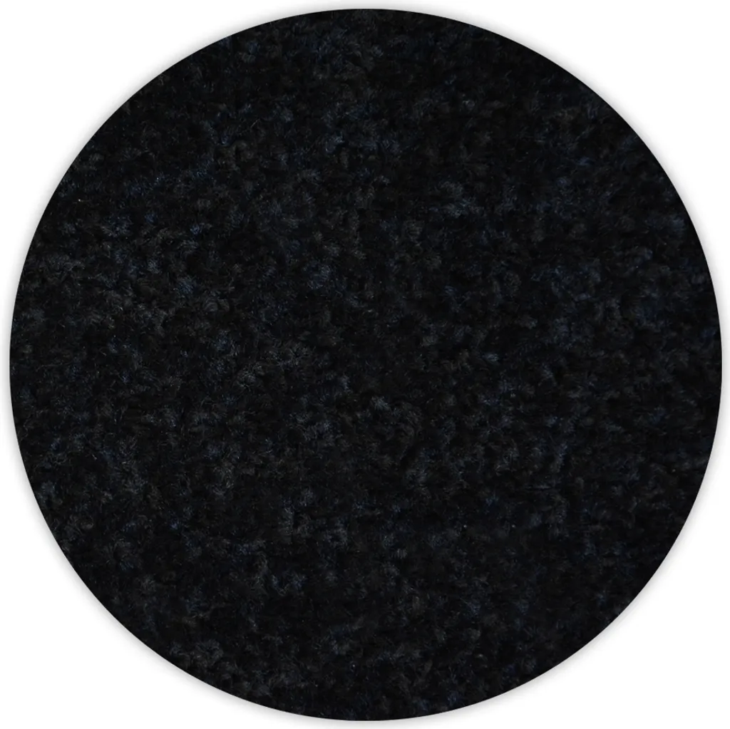 Tapis cercle Trendy 159 noir uni design moderne diamètre de 170 cm