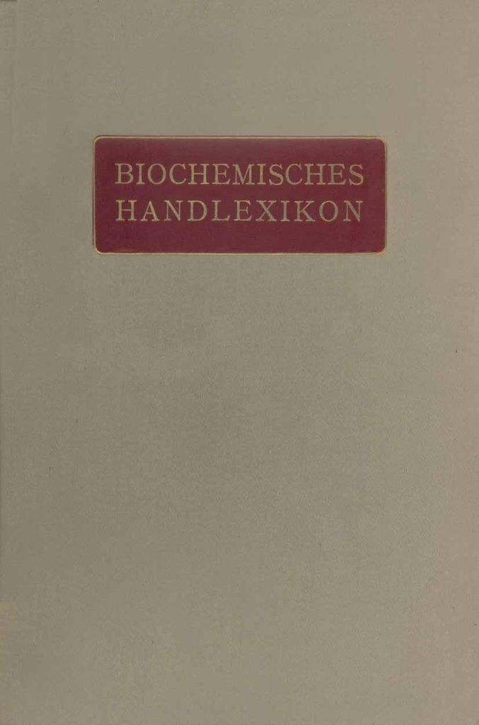 Biochemisches Handlexikon