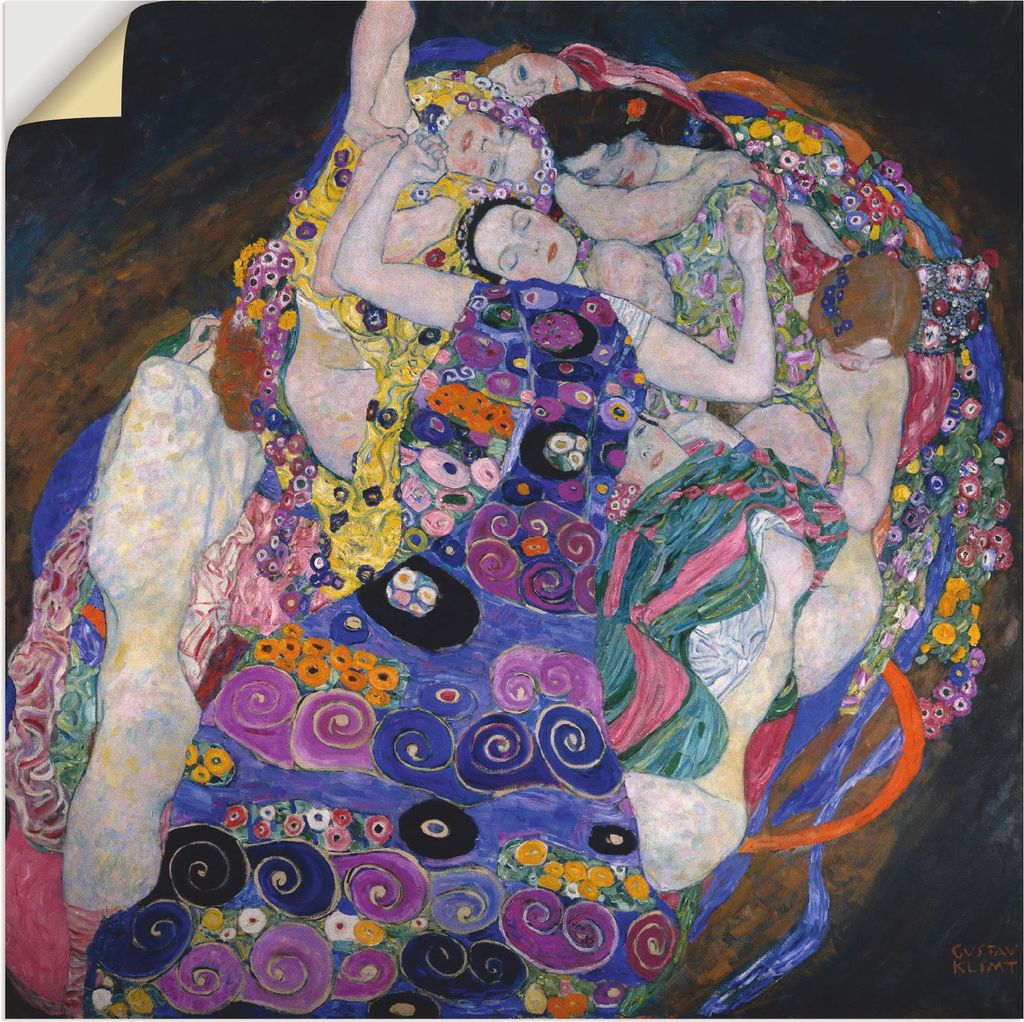 ARTland Wandbild, selbstklebend Die Jungfrau. 1913 Größe: 100x100 cm