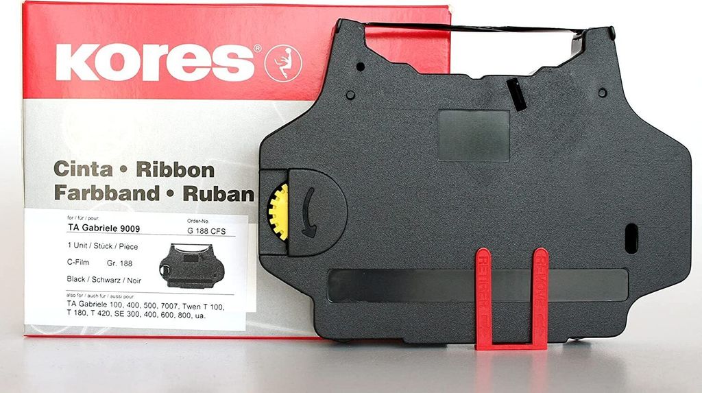 Kores Farbband für TA Gabriele 9009 Carbon schwarz Produktbild 