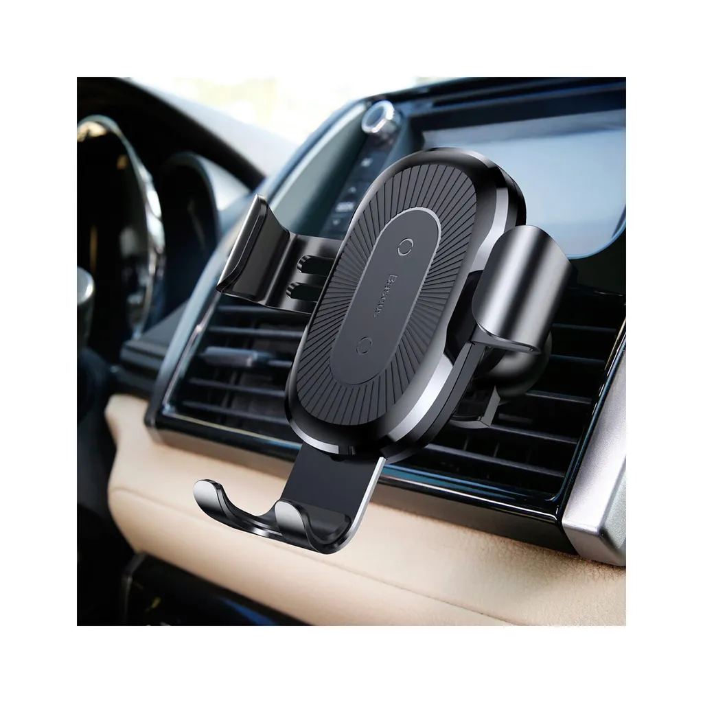 Support Téléphone Voiture Chargeur Induction Qi Baseus pour Aération - 17