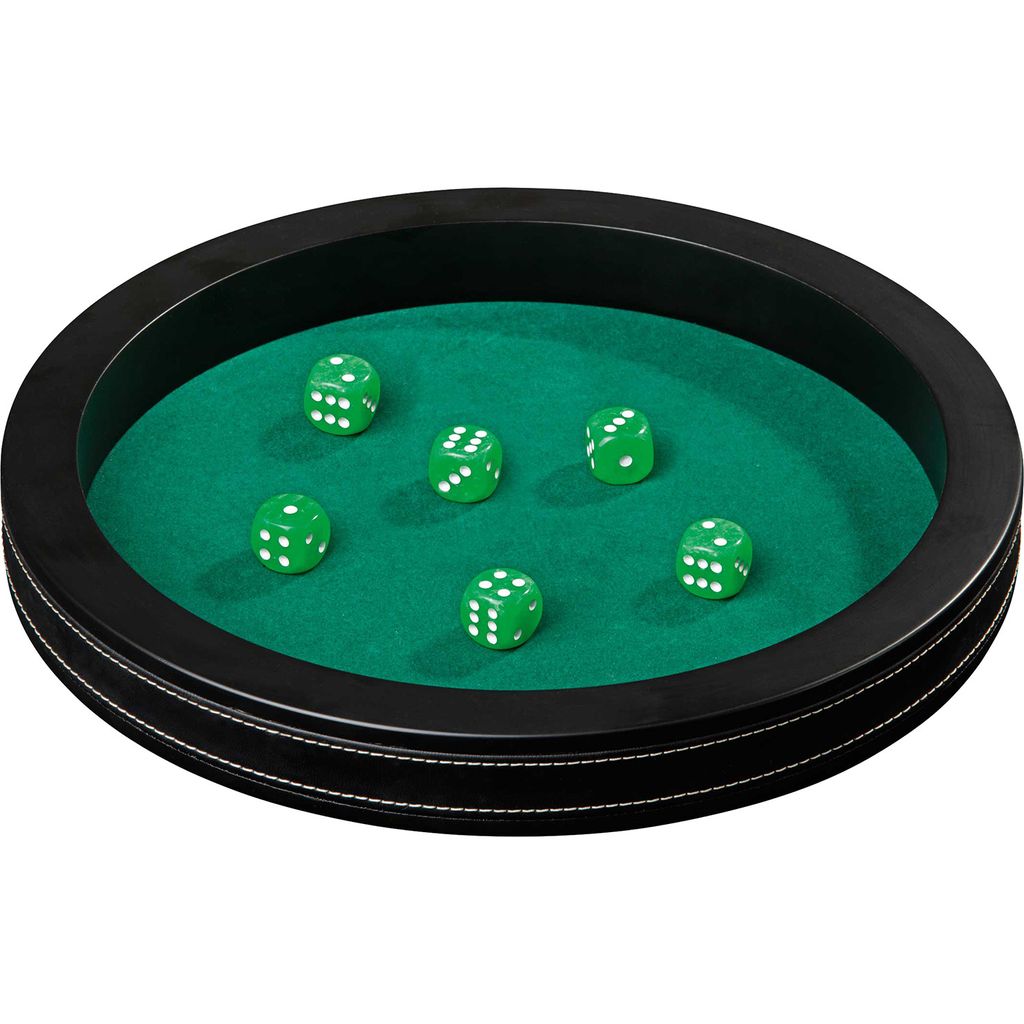 Philos Würfelbrett Kunstleder groß - Würfelspiel Zubehör mehrfarbig