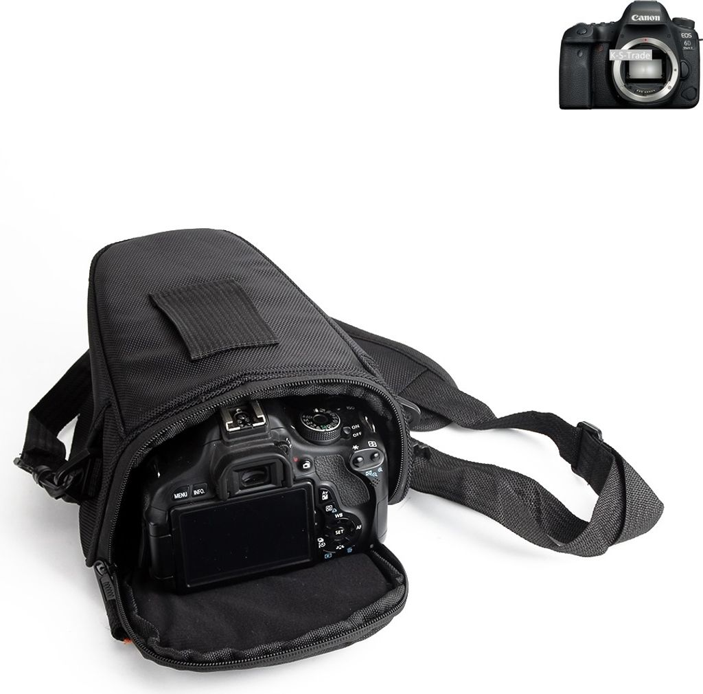 K-S-Trade Kameratasche Fototasche Schultertasche Umhängetasche kompatibel mit Canon EOS 6D Mark II Colt für Systemkameras Schutzhülle bag