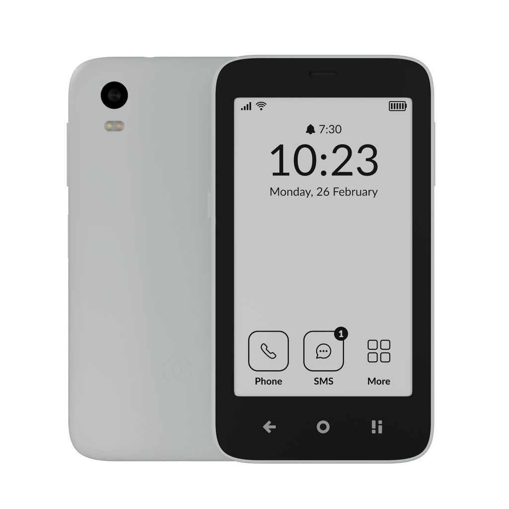 MUDITA Kompakt Smartphone E Ink Display Weiss Produktbild 