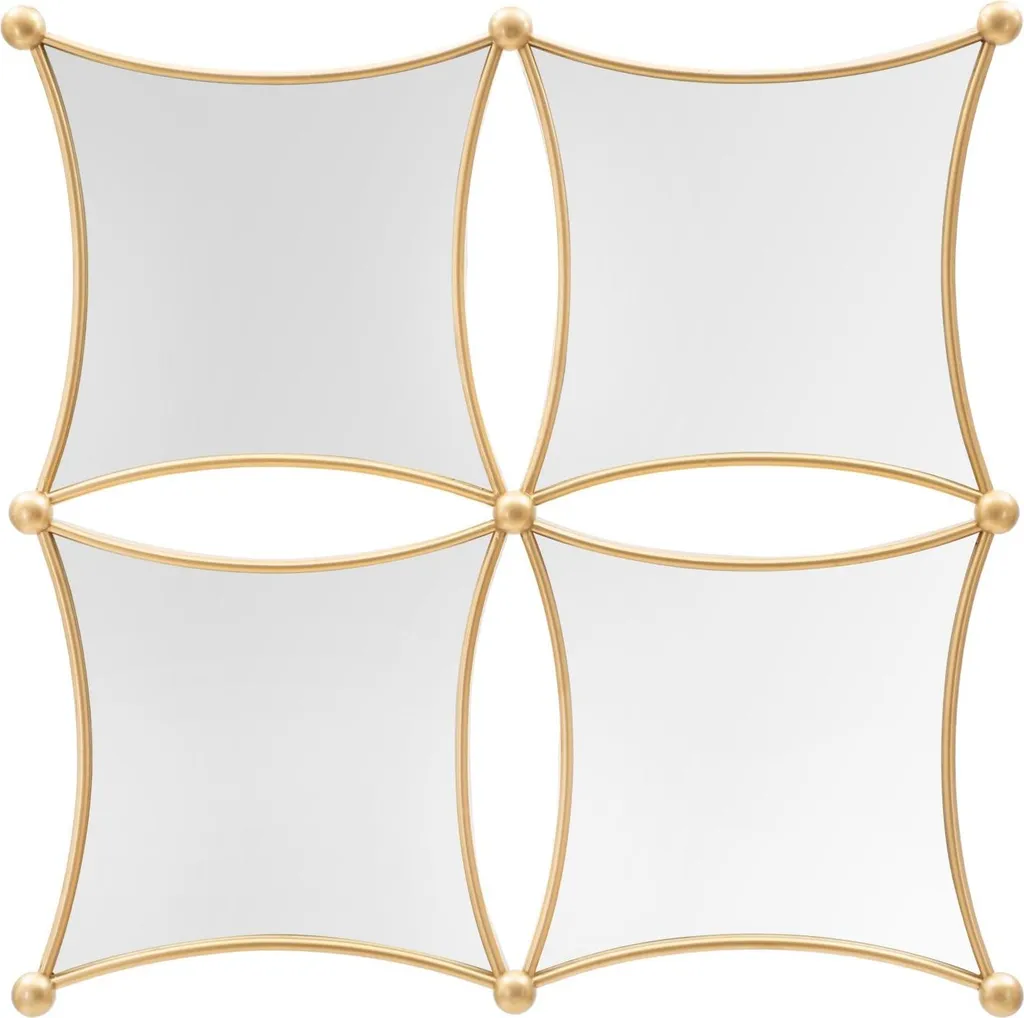 Miroir mural Jalo Mauro Ferretti 68x68 cm doré - Design luxe italien