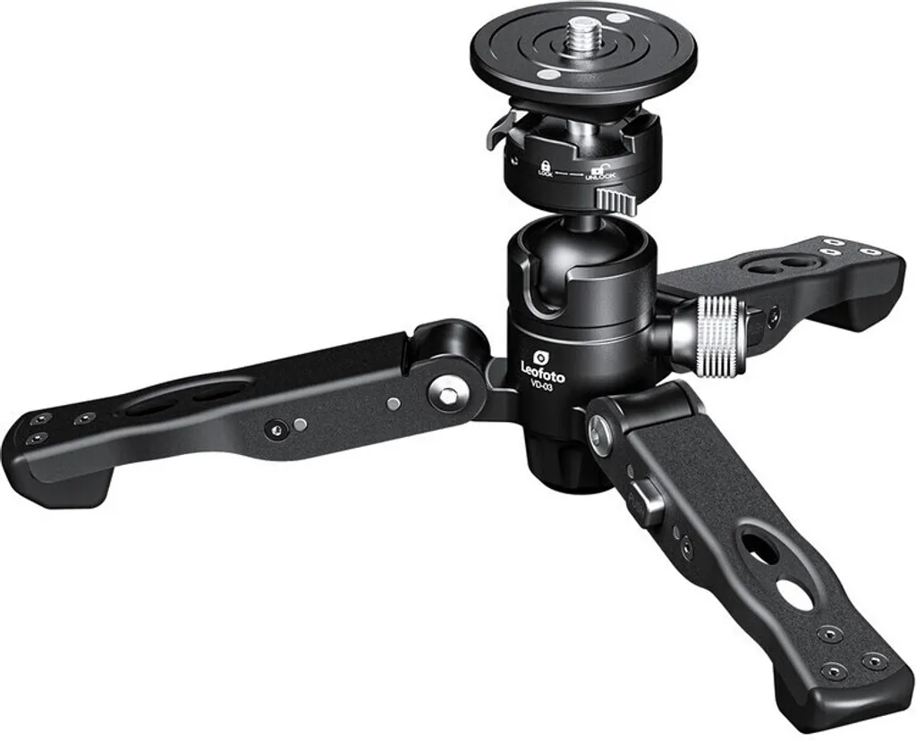 Leofoto VD-03 Supporto Monopiede Professionale - Base Treppiede Universale