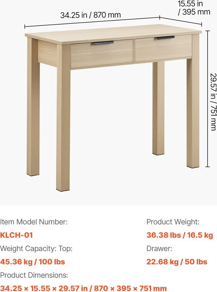Petit bureau gain de place avec rangement pour chambre et studio