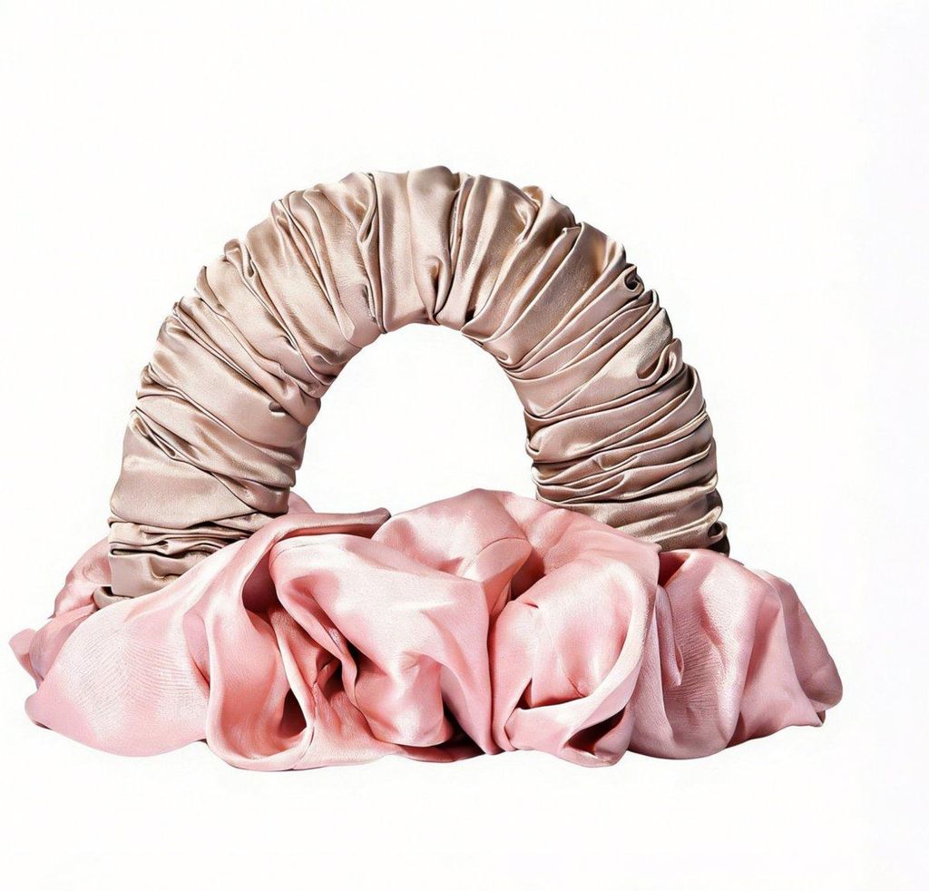 Minicee Hitzelose Lockenwickler Schlafband – Locken ohne Hitze & Haarschutz Rosa