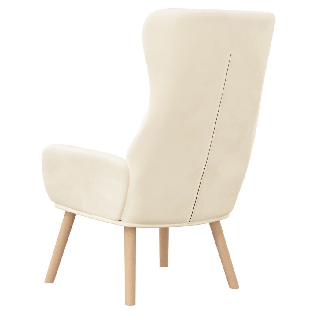 relaxační křeslo vidaXL Cream White Velvet Obrázek produktu 3