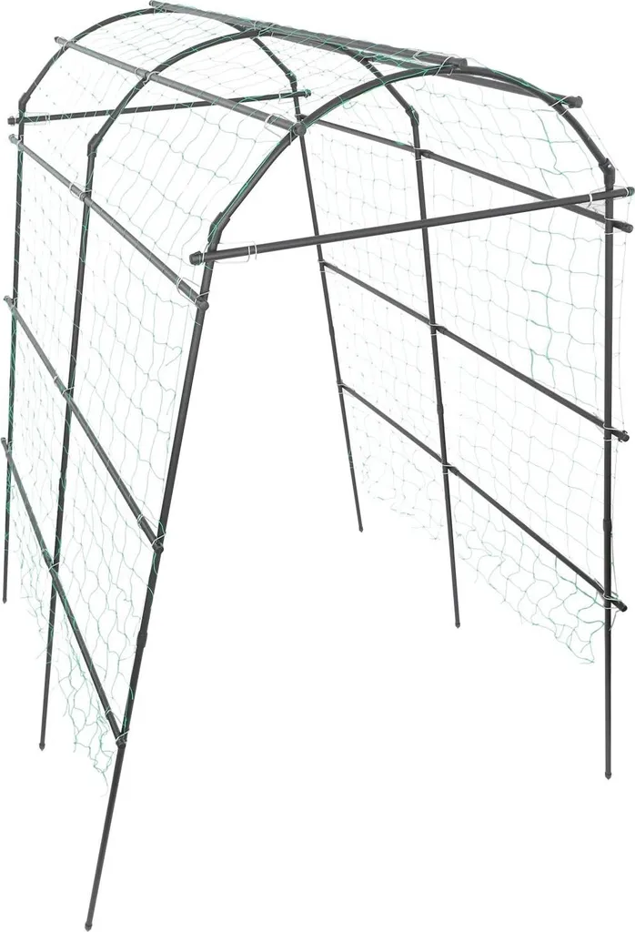 Arche de jardin pour plantes grimpantes en métal noir 230cm Taille L
