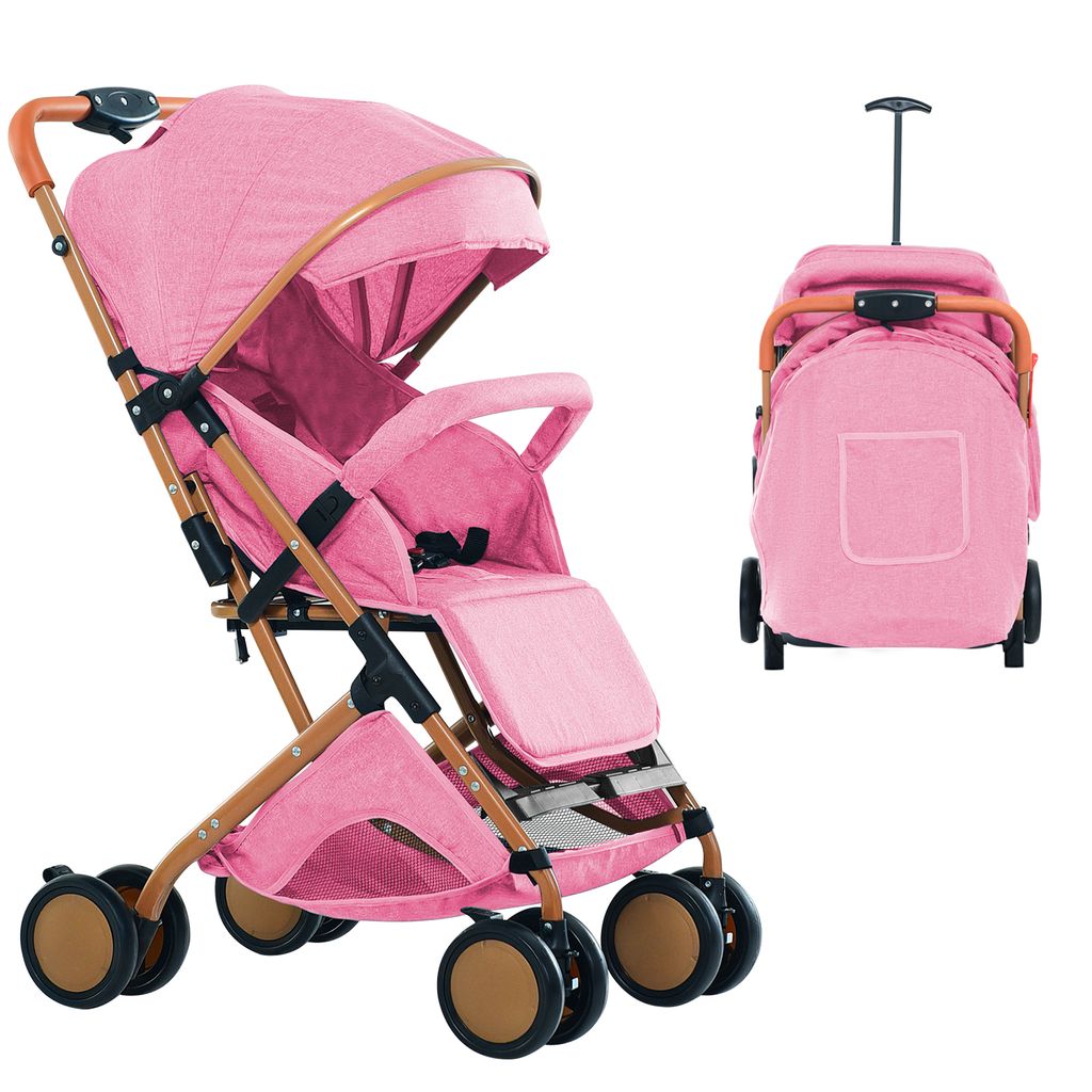 Poussette 0-36 mois Poussette avec position allongée Rose Image du produit 