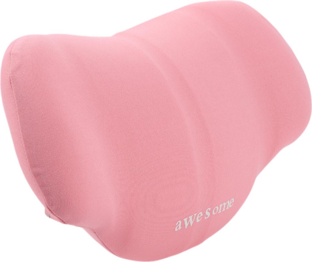 1 Stück Universal Auto Nackenkissen - Auto Kopfstützenkissen für Nacken Rücken Atmungsaktiv - Memory Foam Pink