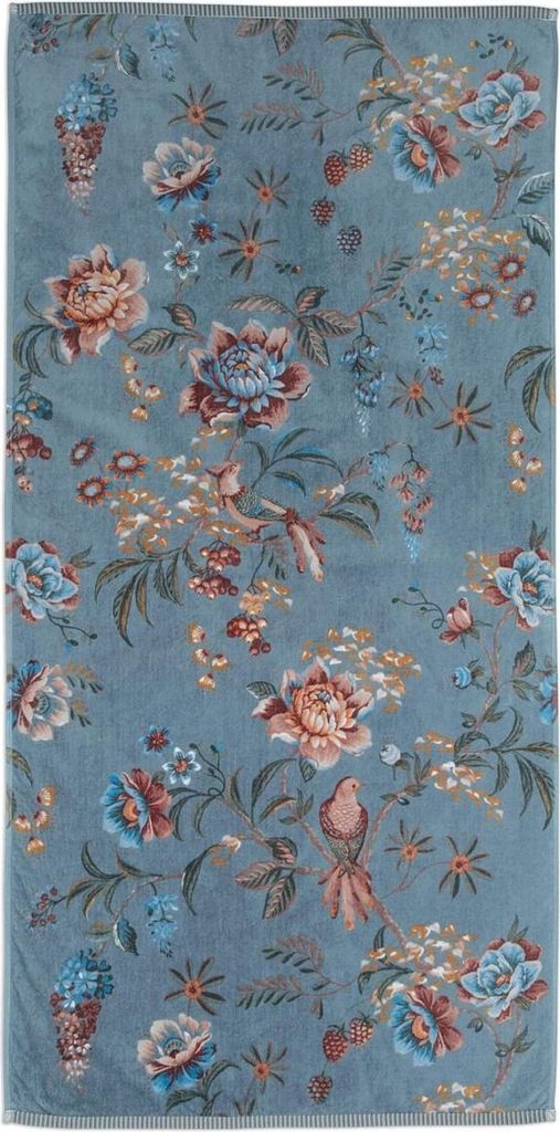 Pip Studio Duschtuch Secret Garden Blau (70x140cm) Produktbild 
