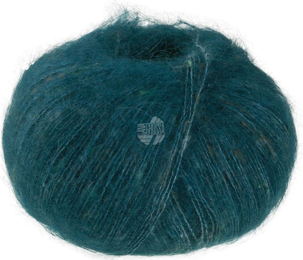 Lana Grossa - Natural Superkid Tweed 0634 tiefseegrün