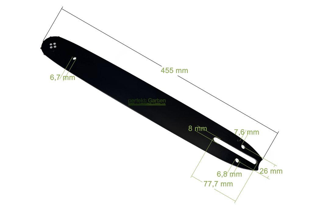 40cm 1,3mm 3/8" 57 TG lišta + 4X reťaz pre reťazovú pílu Obrázok produktu 2