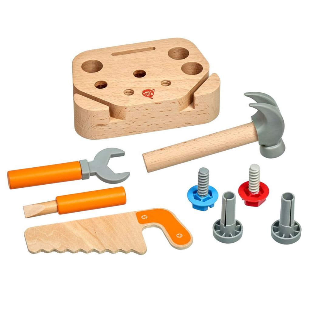 Lucy & Leo 241 Kleiner Tischler - Werkzeugset aus Holz Produktbild 