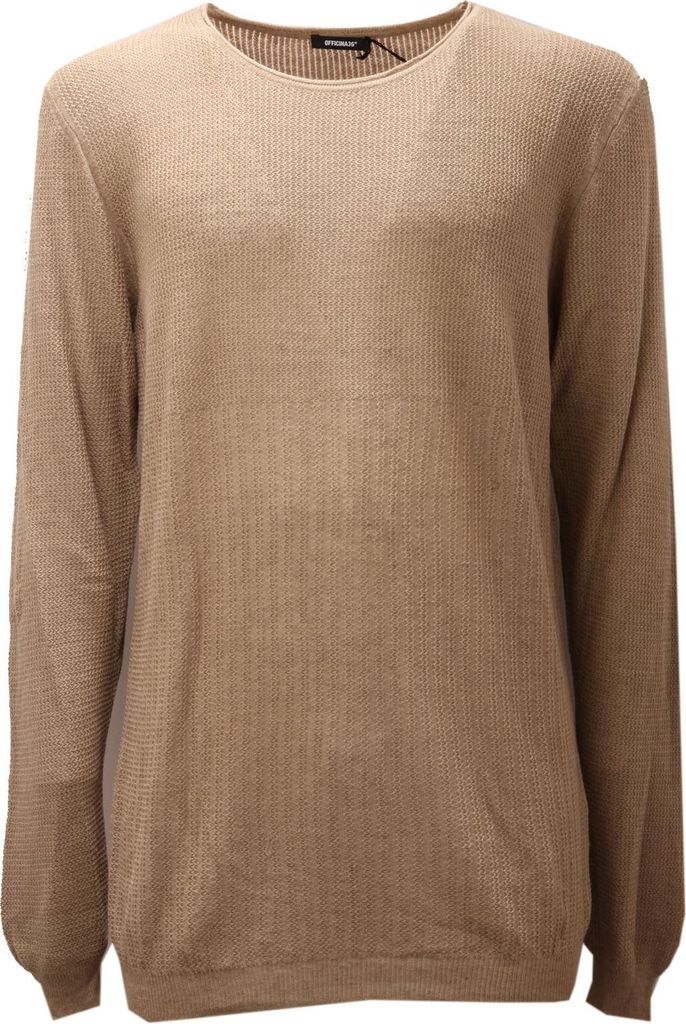 6663AE maglione uomo OFFICINA36 beige viscose/linen sweater man