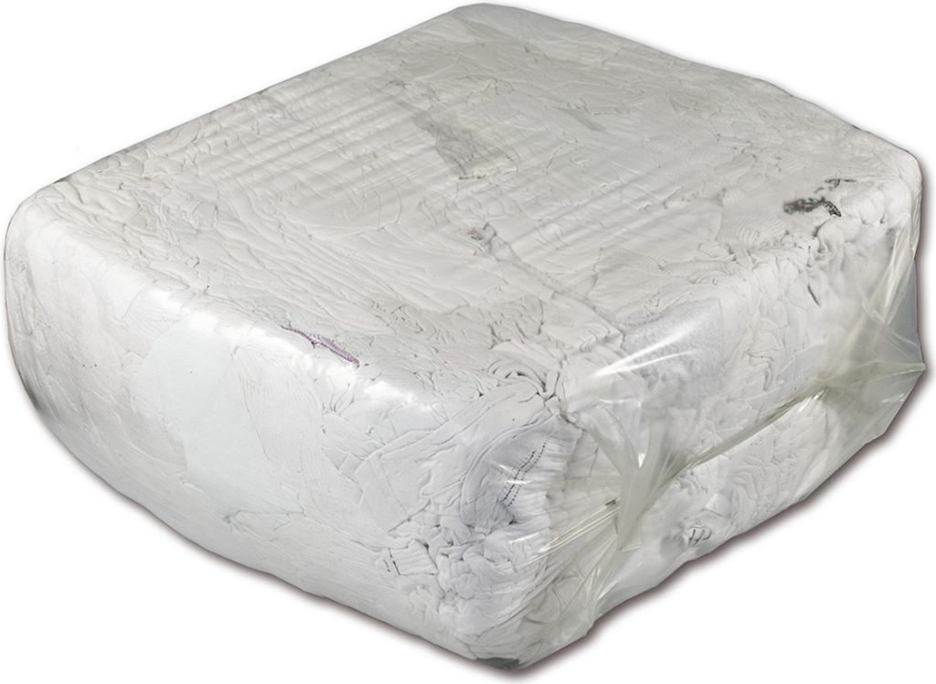 Putzlappen, Trikotputzlappen weiß, 10 Kilo