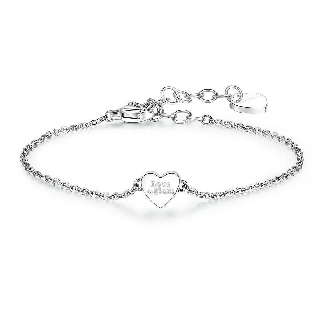 Regalo Donna: Bracciale Sagapò Click Argento Collezione Cuori