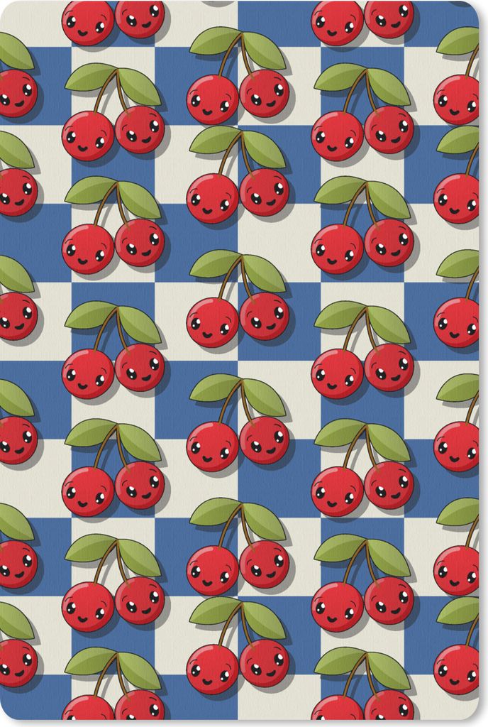 MuchoWow Mauspad Mousepad Mädchen - Kirsche - Essen - Muster - Mädchen - Kinder - Mädchen 18x27 cm - Mousepads - Maus Mat - Pad - Mausunterlage