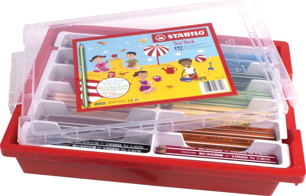 Trio dick 192er Box Box 192 Stück/12 Farben Packung mit 3 Stück
